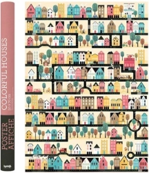 Plagát Farebné Domčeky