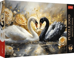 Puzzle TREFL Premium Plus: krásne labute 1000 dielikov