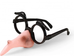 Čarodejnícky nos s okuliarmi