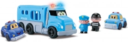 Policajné autá s efektmi - sada 4 ks