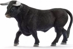 schleich farm world čierny býk figúrka