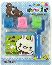 Sada razítkovacích valčekov s podložkou, 3 motívy