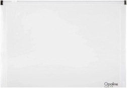 Priehľadné puzdro so zipsom A5 Opaline