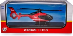Záchranná helikoptéra hasičov AIRBUS EC135 1:100 kovový model