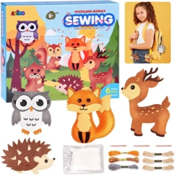Kreatívna sada na výrobu lesných zvieratiek z plsti