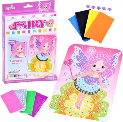 kreatívna penová mozaika víla – samolepková vystrihovačka