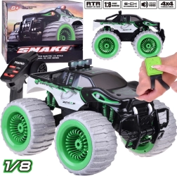 Obrí RC auto Monster Snake 4x4 s hudbou, svetlami a 360° driftom