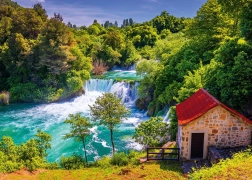 Puzzle Národný park Krka, Chorvátsko 1000 dielikov
