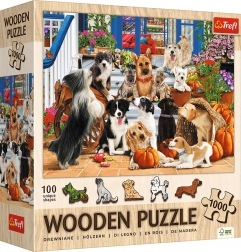 Drevené puzzle Psie priateľstvo 1000 dielikov