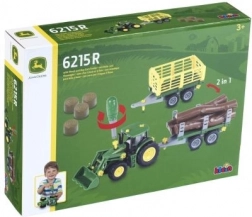 Traktor John Deere na zostavenie s 2 prívesmi