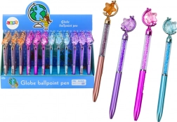 Guľôčkové pero s hviezdičkou, modrý atrament 0,7 mm – mix farieb
