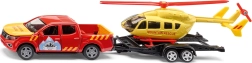 Siku Super horská záchranná služba Nissan Navara s vrtuľníkom