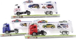 Kamión so závodnými autami, 3 farby