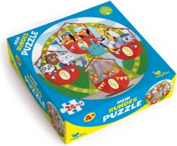 Magellan okrúhle puzzle Zvieratká na ruskom kolese