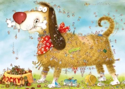 Puzzle Na psovi 1000 dielikov