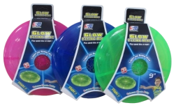 Lietajúci disk so svetlom 20 cm (mix farieb)