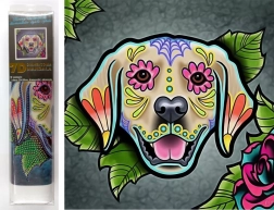 Diamantové maľovanie 7D labrador 30 × 30 cm