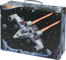 Skládací školský kufrík Pixel Space s kováním