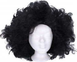 čierna parochňa na karneval a tematické večierky