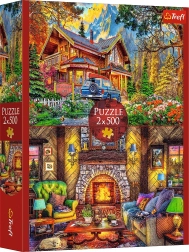Trefl puzzle Výlet do hôr 2×500 dielikov