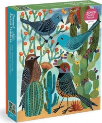 Galison puzzle Púštni vtáčí priatelia 1000 dielikov