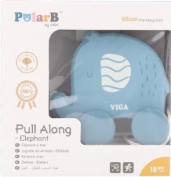 Drevený ťahač slon