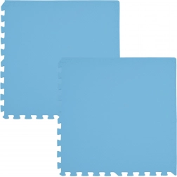 Penená podlahová podložka Humbi 120 × 60, veľké vodoodolné puzzle, 2 ks, svetlomodrá