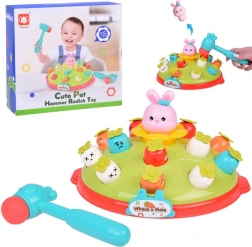 Udri kladivkom - hra s mrkvičkami a zajačikom