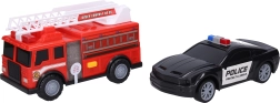 Auto policajné a požiarnické s efektmi 23 cm