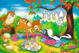 Puzzle Bambi a lesndateli 160 dielikov