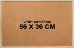 Korková podložka na puzzle 56 × 36 cm s rámom