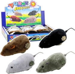 Natahovacia plyšová myš hračka pre deti a mačky