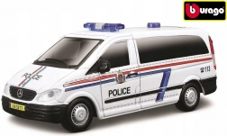 Bburago Mercedes‑Benz Vito policajná dodávka 1:50