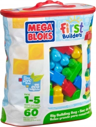 Mega Bloks First Builders veľký vak kociek (60 ks)