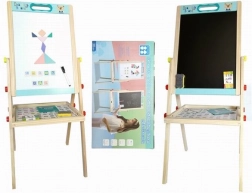 Drevená obojstranná tabuľa 85 cm s doplnkami