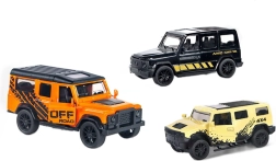 Kovové terénne auto so spätným naťahovaním 11 cm