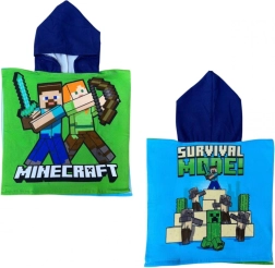 Pončo s kapucňou Minecraft 50 × 110 cm - 1 kus