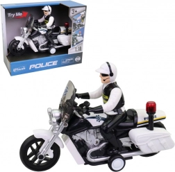 Policajná motorka so svetlom a zvukom