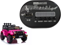 Hudobný panel do detského auta na akumulátor