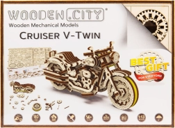 WOODEN CITY 3D puzzle Motocykel Cruiser V-Twin 168 dielov