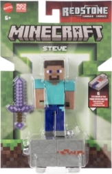 Minecraft figúrka Steve s doplnkami 8 cm