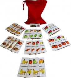 Drevené domino Ovocie a zelenina 28 dielov