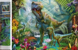 Diamantové maľovanie – dinosauří svet 30 × 40 cm