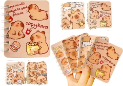 Sada zápisníkov Kapibara Line 4 ks A7