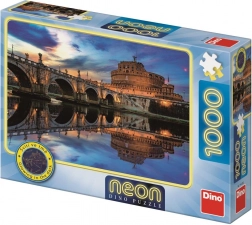 Neónové puzzle Anjelský hrad 1000 dielikov