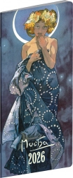 Vreckový diár s motívom Alfons Mucha 2026