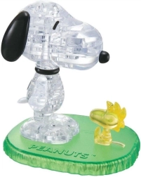 3D Kryštálová Puzzle Snoopy a Woodstock 41 dielikov