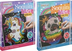 Tvorenie obrázkov podľa čísel – jednorožec alebo psík, 20 × 25 cm