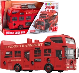 Poschodový autobus na zostavenie London Transport so svetlami a zvukmi