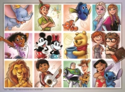 Puzzle Marvel: Disney postavy XXL 100 dielikov
